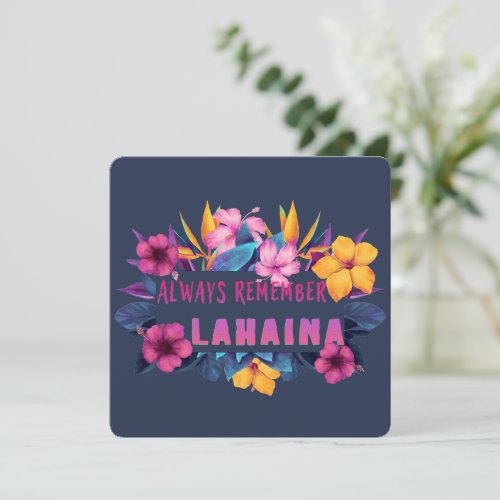 Always Remember Lahaina 2 Note Card