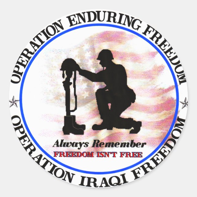 Always Remember.png Classic Round Sticker (Front)