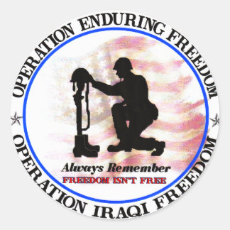 Always Remember.png Classic Round Sticker