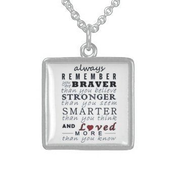 Always Remember Sterling Silver Necklace by shopjphelps at Zazzle