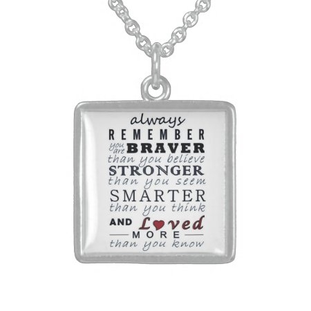 Always Remember Sterling Silver Necklace