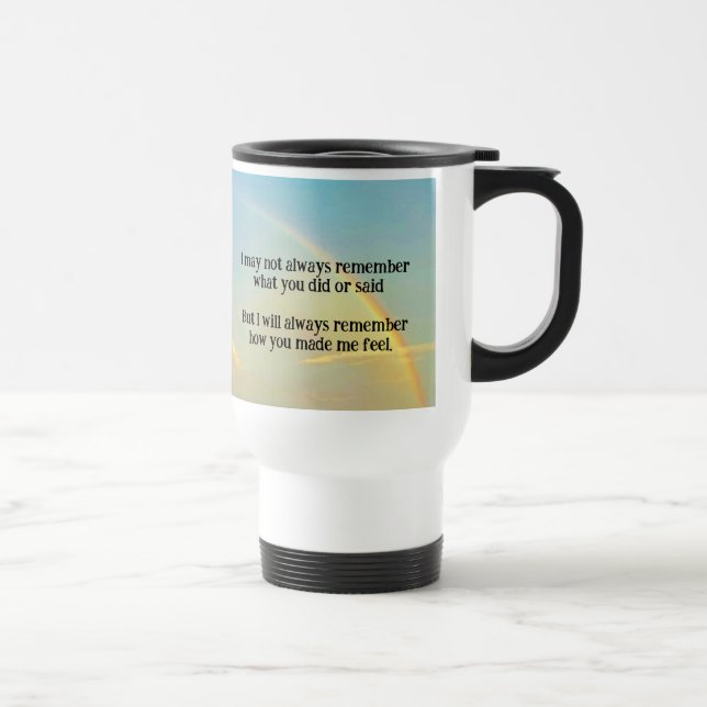 "Always Remember"  Travel Mug (Right)