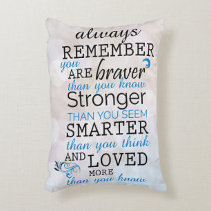 Always Remember You Are Braver Accent Pillow