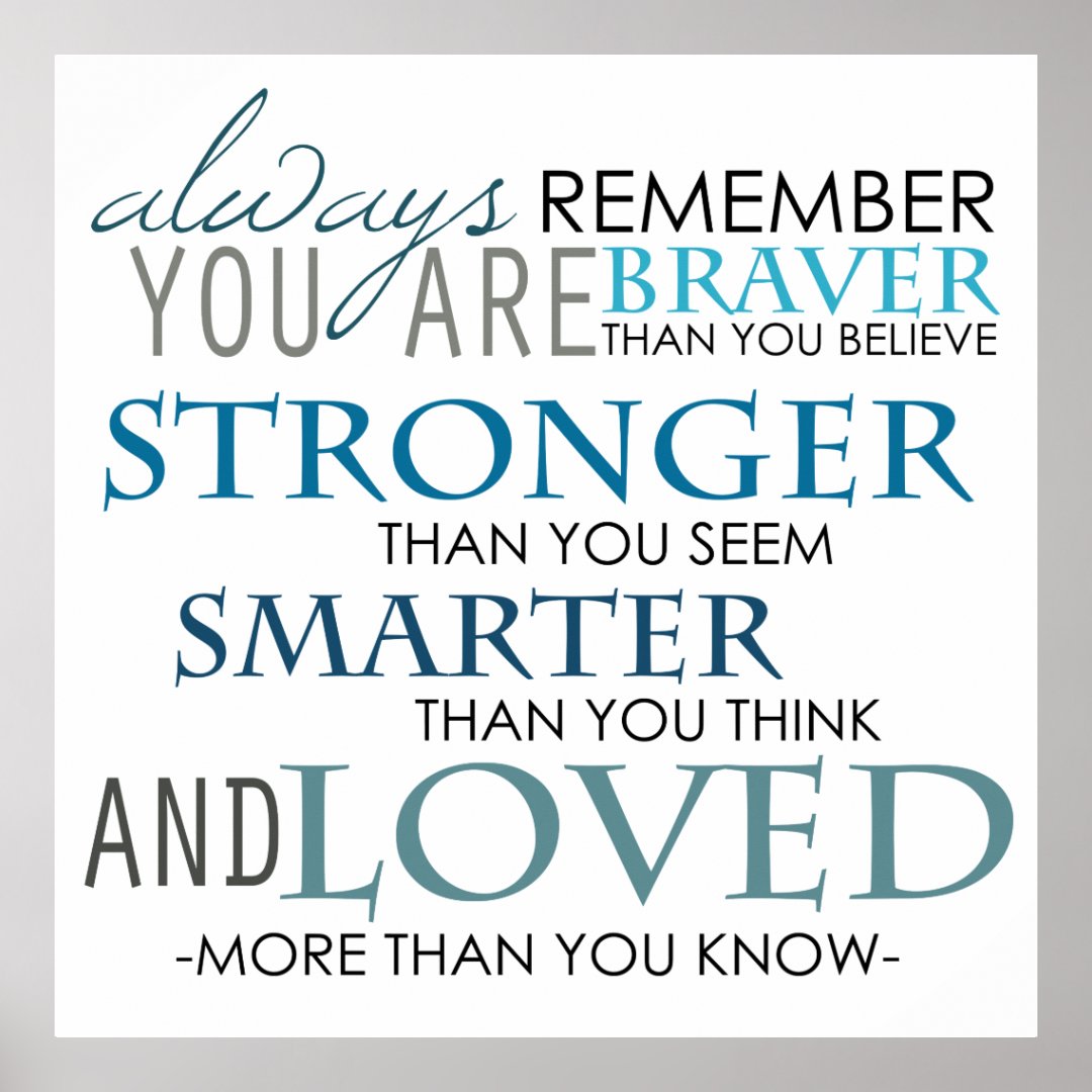 Always Remember You Are The Best Text Poster | Zazzle