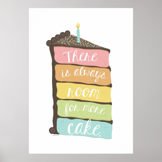 Always Room for Cake Art Print (Front)