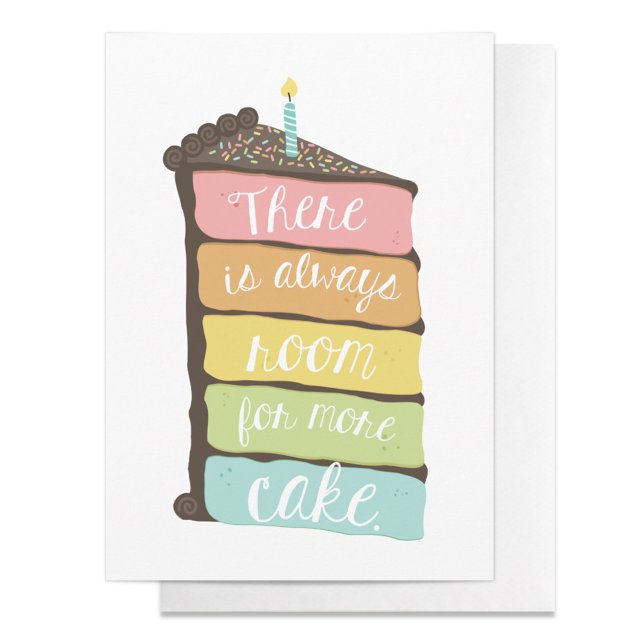 Always Room For Cake Birthday Card (Creator Uploaded)