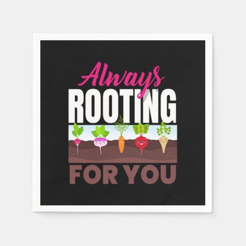 Always Rooting For You Vegan Vegans Napkins