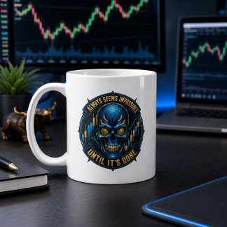 Always Seems Impossible Until It’s Done Bitcoin  Coffee Mug