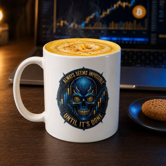 Always Seems Impossible Until It’s Done Bitcoin  Coffee Mug (Creator Uploaded)
