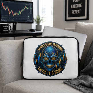 Always Seems Impossible Until It’s Done Bitcoin  Laptop Sleeve
