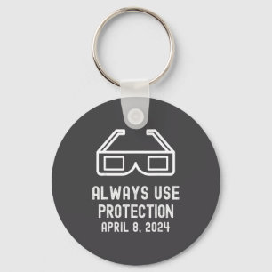 Always Shirt Total Solar Eclipse Use Protection Keychain