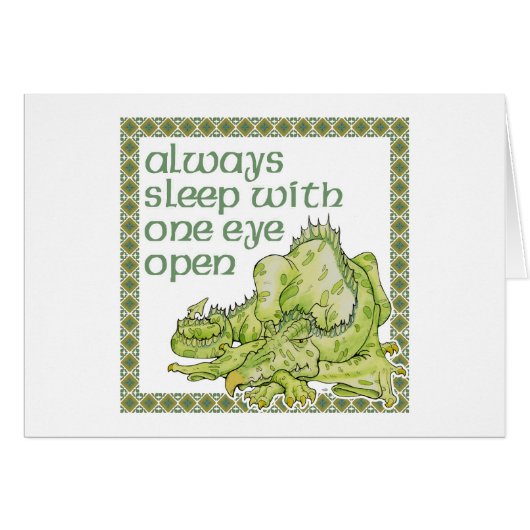 Always Sleep with One Eye Open Cards (Front Horizontal)