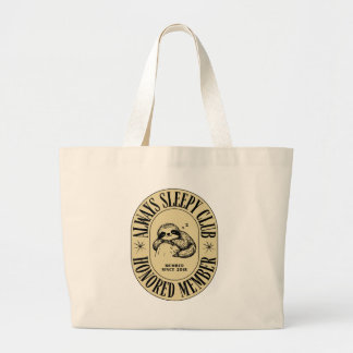 Always Sleepy Club Tote Bag – Funny Sloth Design