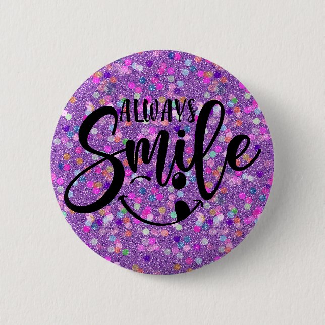 Always Smile Button (Front)