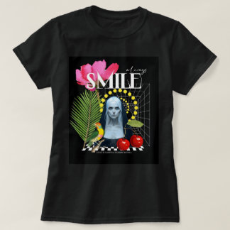 Always SMILE Modern - Artistic Collage T-Shirt