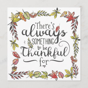 Always Something To Be Thankful For Invitation