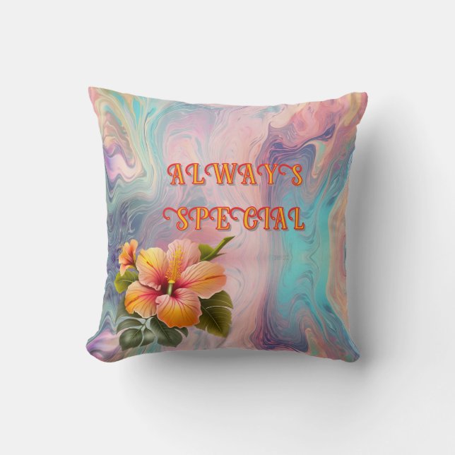 ALWAYS SPECIAL THROW PILLOW (Front)