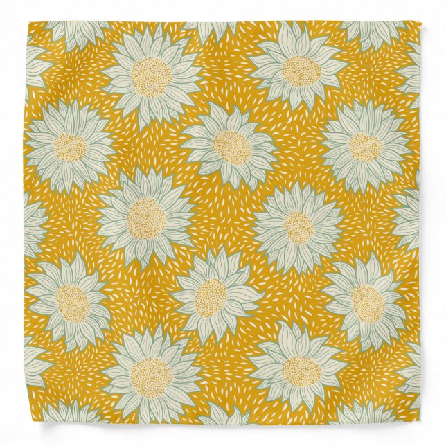 Always sunflowers yellow bandana (Front)