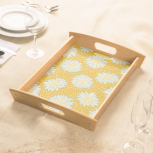 Always sunflowers yellow serving tray