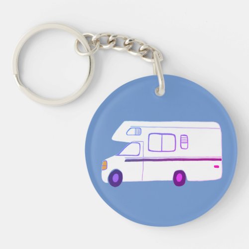 ALWAYS TAKE THE SCENIC ROUTE Motorhome Camping RV Keychain