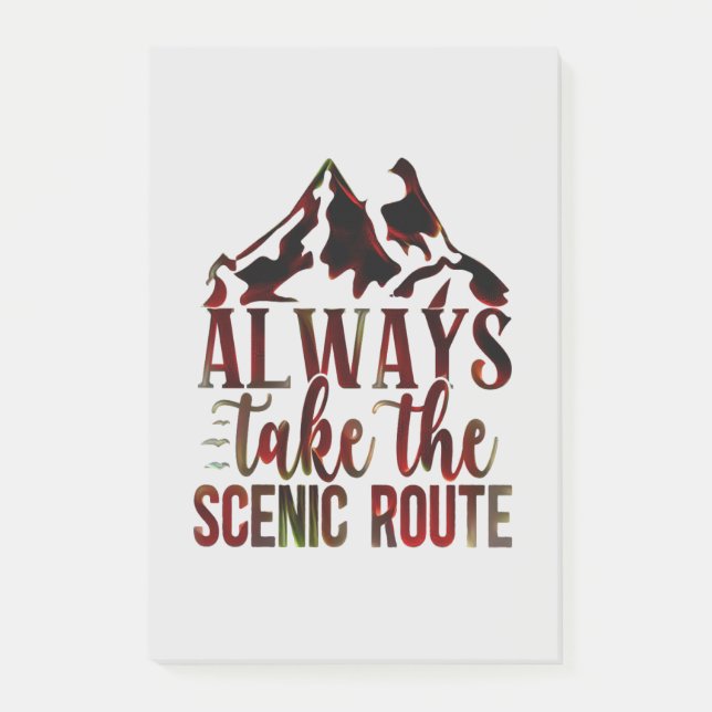 Always Take The Scenic Route. Notes (Front)