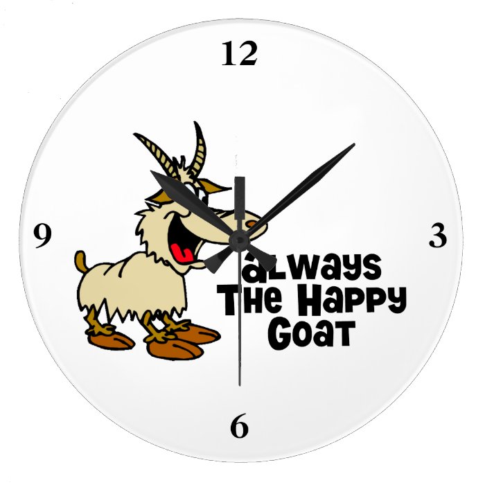 Always The Happy Goat Clock