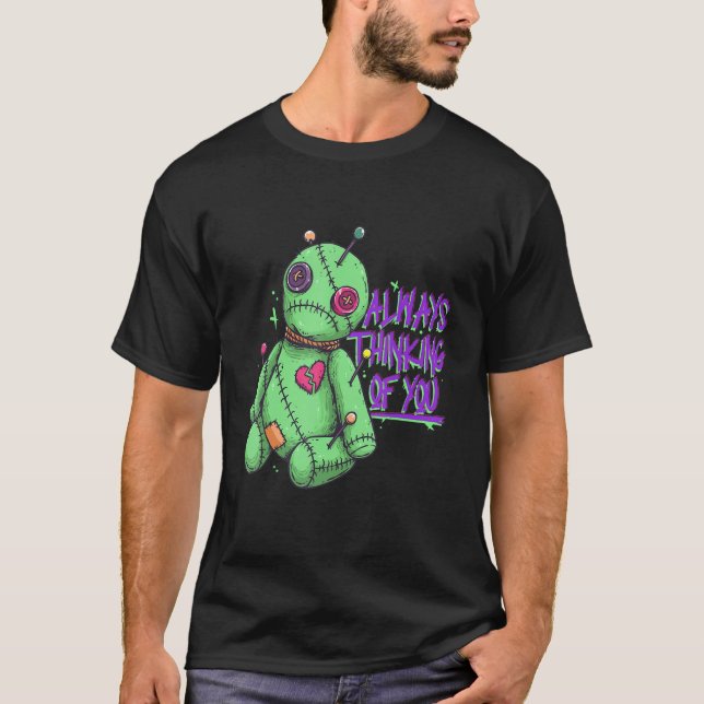 Always Thinking Of You Creepy Voodoo Doll Pastel G T-Shirt (Front)