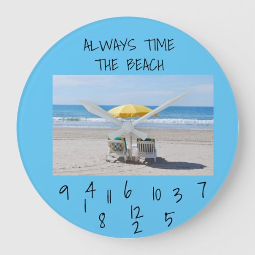 ALWAYS TIME FOR THE BEACH CLOCK