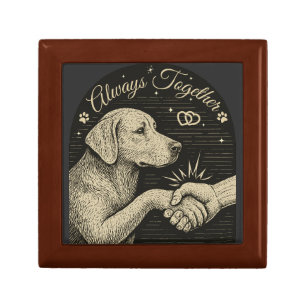 Always Together" Vintage Dog Friendship Gift Box