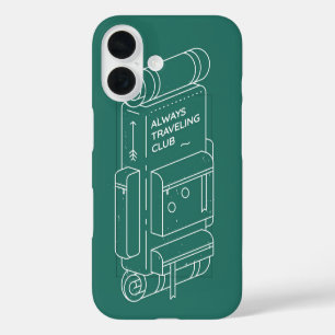 Always Traveling Club iPhone 16 Case