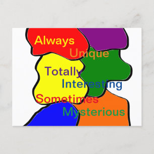 Always Unique Autism Postcard