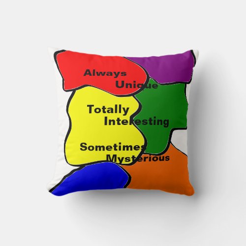 Always Unique Autism Square Throw Pillow