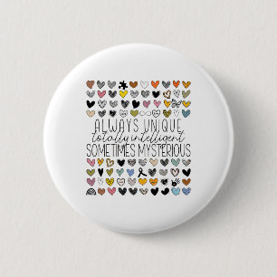 Always Unique Totally Intelligent Sometimes Myster Button