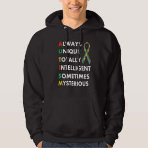 Always Unique Totally Intelligent Sometimes Myster Hoodie