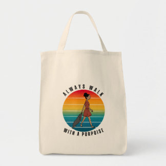 ALWAYS WALK WITH A PORPOISE FUNNY TOTE BAG