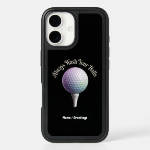 Always Wash Your Balls Funny Golf Sports Gift iPhone 16 Case