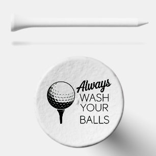 Always Wash Your Balls Funny Saying Golfing Golfer Golf Tees