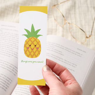 Always Wear Your Crown Punny Pineapple Bookmarks
