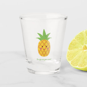 Always Wear Your Crown Punny Pineapple  Shot Glass