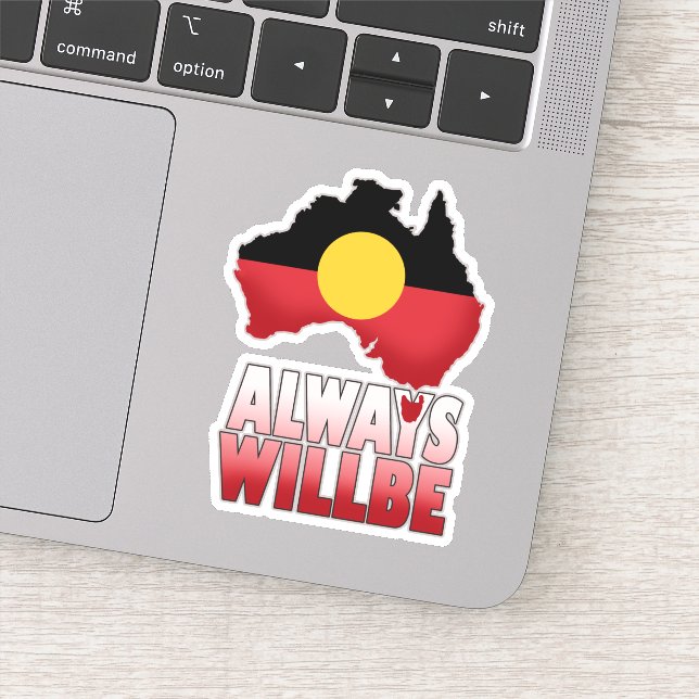 Always Will Be aboriginal land, Australia Sticker (Detail)