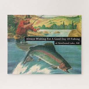 Always Wishing For a Good Day of Fishing Customize Jigsaw Puzzle
