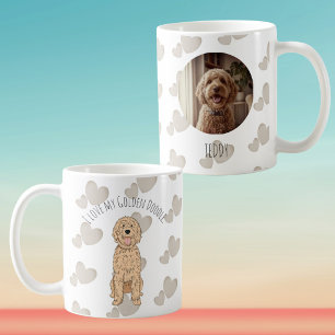 Always With You Custom Photo Golden Doodle Coffee Mug