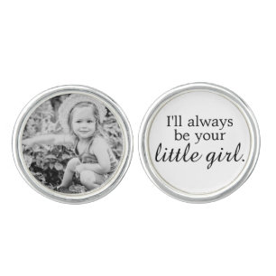 Always Your Little Girl Photo Father of the Bride Cufflinks