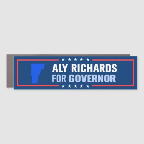 Aly Richards for Vermont Governor Bumper Car Magnet