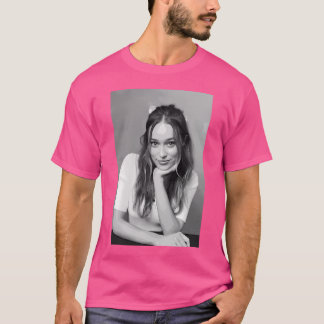 Alycia Debnam-Carey Black  White Pop Art Portrait  T-Shirt