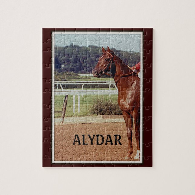 Alydar Belmont Stakes Post Parade 1978 Jigsaw Puzzle (Vertical)