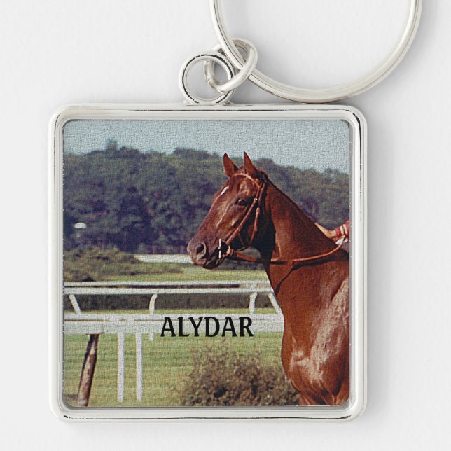 Alydar Belmont Stakes Post Parade 1978 Keychain (Front)