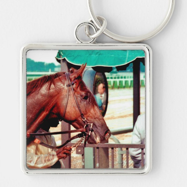 Alydar Thoroughbred 1979 Keychain (Front)