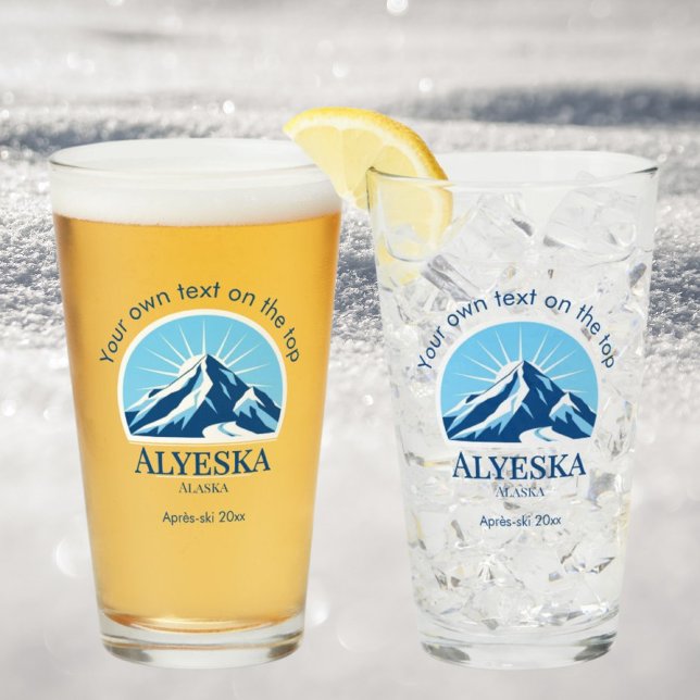 Alyeska Alaska ski resort drinks beer Glass (Creator Uploaded)