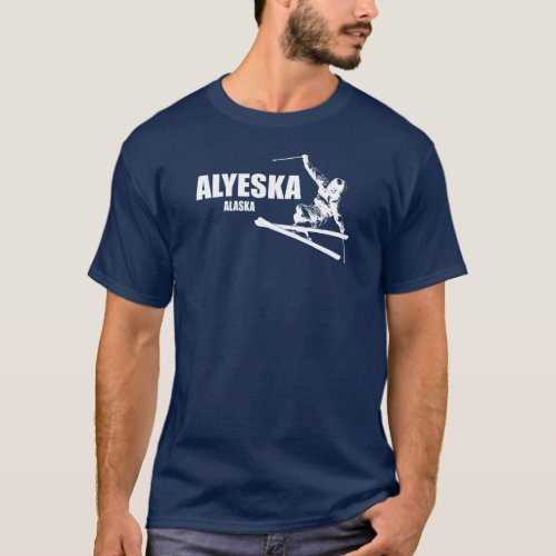 Alyeska Alaska Skier T_Shirt